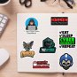 60 pcs Cybersecurity Hacker Stickers Decals for Laptop Phone Scrapbook 5.5 cm