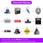 60 pcs Cybersecurity Hacker Stickers Decals for Laptop Phone Scrapbook 5.5 cm