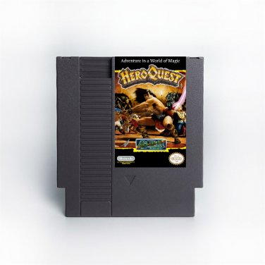 Hero Quest NES 8-Bit Video Game Cartridge Nintendo NTSC English