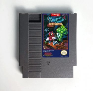 The California Raisins The Grape Escape NES 8Bit Video Game Cartridge Nintendo NTSC English