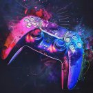 50x70cm Video Gaming Poster - PS5 Controller on Cotton Canvas Fabric (No Frame) 50x70cm Video Gaming Poster - PS5 Controller on Cotton Canvas Fabric (No Frame)