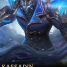 50x70cm Video Game Poster - Kassadin League of Legends on Cotton Canvas Fabric (No Frame)