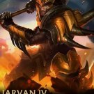 50x70cm Video Game Poster - Jarvan IV League of Legends on Cotton Canvas Fabric (No Frame)