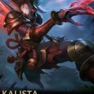 50x70cm Video Game Poster - Kalista League of Legends on Cotton Canvas Fabric (No Frame)