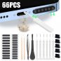 66PCS Mobile Phone Speaker & Charging Port Cleaning Kit Dust Plug for iPhone, Samsung, Xiaomi