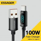 ESSAGER 66W/100W USB Type C Cable Fast Charging Data Cord for Huawei Samsung Xiaomi ESSAGER 66W/100W USB Type C Cable Fast Charging Data Cord for Huawei Samsung Xiaomi