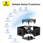 Baseus 30W GaN Power Strip with Surge Protection 3 AC Outlets & 4 USB Ports for iPhone & Tablets