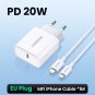 UGREEN 20W QC4.0 PD Fast Charger USB-C Charger for iPhone 15 14 13 Pro Xiaomi Samsung