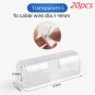 16/20pcs Cable Organizer Clips - Self-Adhesive Wire Holders for Desk & Office Cable Management