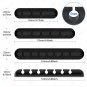 Adhesive Cable Holder Clips - Cord Organizer for Desktop, USB, and Power Cables