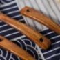 1PC Wooden Soup Spoon Long Handle Dessert Rice Soup Spoon Teaspoon Kitchen Accessories