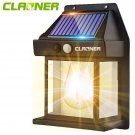 CLAONER LED Solar Wall Lights PIR Motion Sensor Outdoor Garden Security Lamp