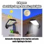 LED Solar Light Motion Sensor 3 Modes Flood Lamp Outdoor Street Wall Yard Garden