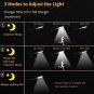 LED Solar Light Motion Sensor 3 Modes Flood Lamp Outdoor Street Wall Yard Garden