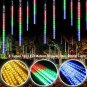 192 LED 8 Tubes Lights Meteor Shower Rain Tree String Light Garden Party Outdoor