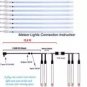 192 LED 8 Tubes Lights Meteor Shower Rain Tree String Light Garden Party Outdoor