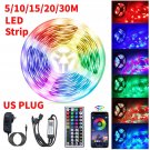 100 Ft LED Strip Lights for Bedroom Music Sync Color Changing RGB LED Strip Rope