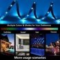 100 Ft LED Strip Lights for Bedroom Music Sync Color Changing RGB LED Strip Rope