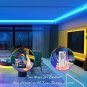 100 Ft LED Strip Lights for Bedroom Music Sync Color Changing RGB LED Strip Rope