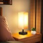Small Table Lamp for Bedroom - Bedside Lamps for Nightstand, Minimalist Night St