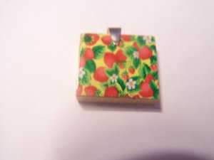 Recycled scrabble Pendant Grand opening sale - Strawberry Fields Forever