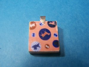 Recycled scrabble Pendant Grand opening sale - Dog and Bone