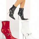 Heat" - Women's Metal Toe & Heel Ankle Boot with Studded Strap Detail