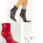 Heat" - Women's Metal Toe & Heel Ankle Boot with Studded Strap Detail