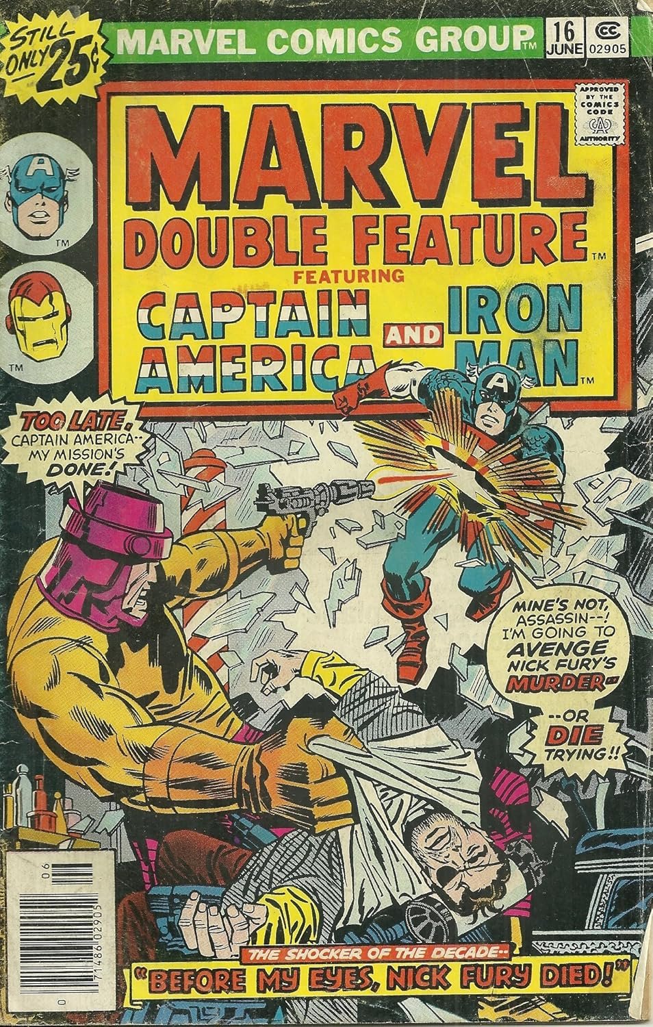 Marvel Comics Group June 16 Marvel Double Feature featuring Captain America and Iron Man