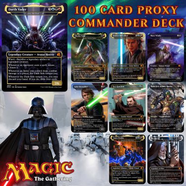 Star Wars Vaders Army 100 Card MTG Proxy EDH Commander Deck  Magic The  Gathering Deck [Deck 3]