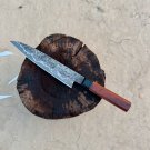 SCK-06 CUSTOM HAND MADE SAN-MAI STEEL JAPANESE CHEF KNIFE ROSE WOOD HANDLE WITH WOODEN SHEATH