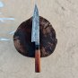 SCK-06 CUSTOM HAND MADE SAN-MAI STEEL JAPANESE CHEF KNIFE ROSE WOOD HANDLE WITH WOODEN SHEATH