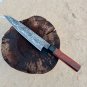 SCK-06 CUSTOM HAND MADE SAN-MAI STEEL JAPANESE CHEF KNIFE ROSE WOOD HANDLE WITH WOODEN SHEATH