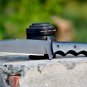 SCK-07 CUSTOM HAND MADE 440C STEEL TANTO HUNTING MILITARY KNIFE MICARTA SHEATH HANDLE