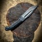 SCK-08 CUSTOM HAND MADE SPTING HUNTING STEEL MILITARY KNIFE MICARTA SHEATH HANDLE