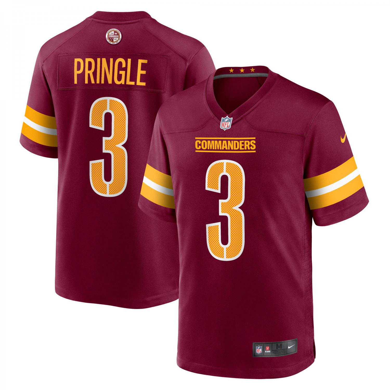 Men's Washington Commanders Byron Pringle Burgundy Game Jersey