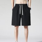 Men's Ice Silk Sports Shorts Summer Loose Black Basketball Shorts