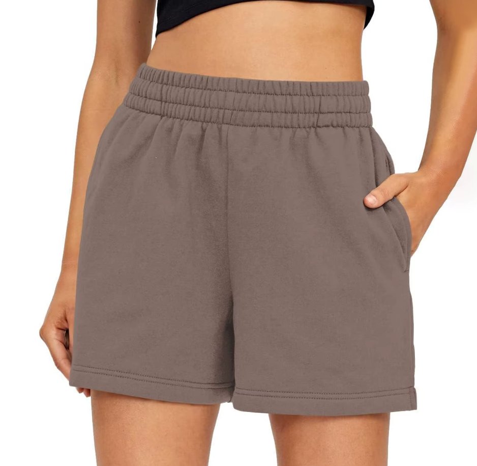 Women's Shorts Casual Summer Running Brown Shorts