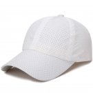 Summer Women Men Mesh Baseball Cap White Sun Hat
