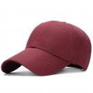 Unisex Baseball Cap Men Women Adjustable Casual Outdoor Sports Wine Red Hat