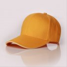 Baseball Cap Solid Color Casual Unisex Adjustable Hip Hop Cap yellow Cap