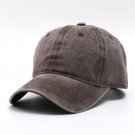 Unisex Dad Hat Cap Solid Sport Outdoor Brown Cap