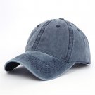 Unisex Dad Hat Cap Solid Sport Outdoor Navy Cap