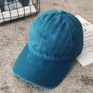 Women Men Cotton Solid Baseball Cap Fashion Hat Outdoor Casual Blue Hat
