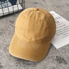Women Men Cotton Solid Baseball Cap Fashion Hat Outdoor Casual Yellow Hat