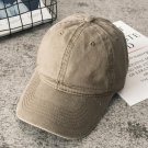 Women Men Cotton Solid Baseball Cap Fashion Hat Outdoor Casual Brown Hat