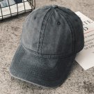 Women Men Cotton Solid Baseball Cap Fashion Hat Outdoor Casual Dark gray Hat