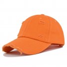 Baseball Cap Men Women Unisex Cotton Cap Fashion Hip Hop Summer Orange Hat