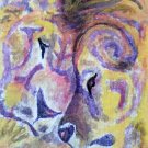 Lion Lioness Portrait ACEO Art Card 2.5" x 3.5" Original Watercolor Painting Wildlife Animals Lions