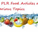 5 PLR Food Articles 500+ Words Each